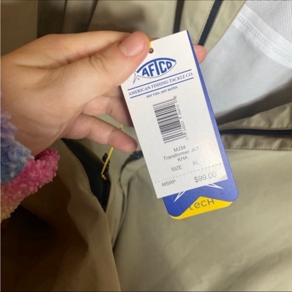 AFTCO transformers fishing packable fishing jacket XL - Picture 2 of 3